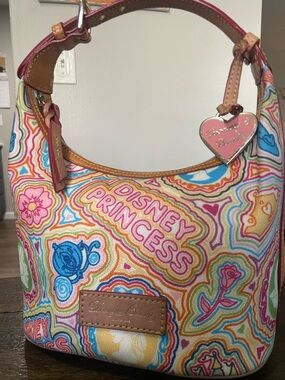 Dooney & Bourke (2009/2010) Multicolor Disney Princess Canvas Shoulder Bag